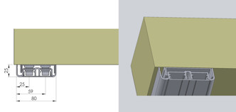 SDC 1 Gerikt/Karm på en side_Glassfiberdør_Thermod_Norfo_ill