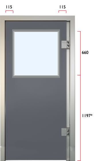 Siktruta 24 Pd List Glassfelt Thermod Pendeldør