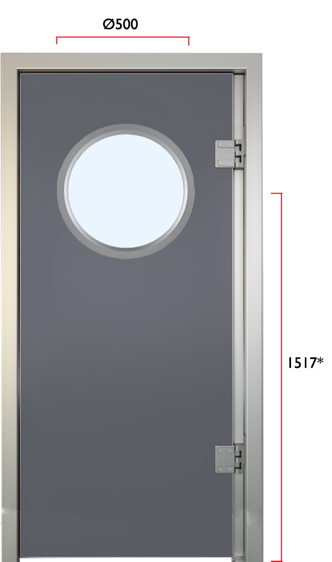 Siktruta 25 Pd List Glassfelt Therrmod Pendeldør