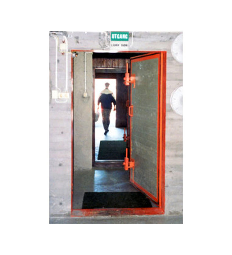 Gasstett trykkdør i betong TBS20/TBS30 - Tilfluktsrom