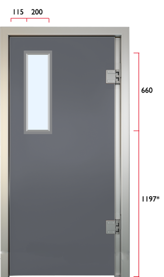 Siktruta 23 Pd List Glassfelt Thermod Pendeldør