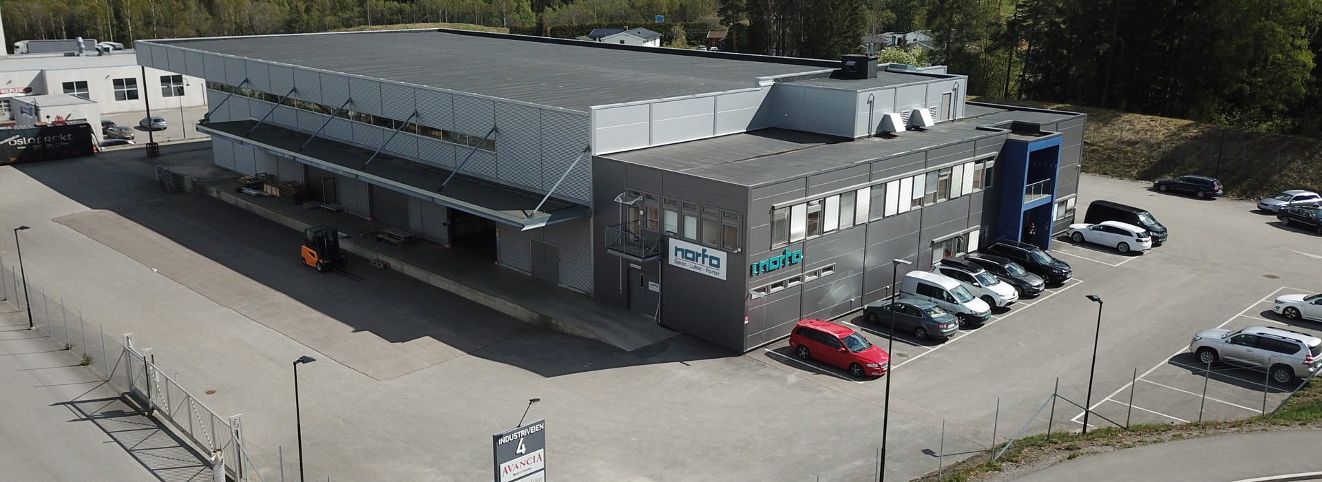 Norfo bygget ovenifra ute