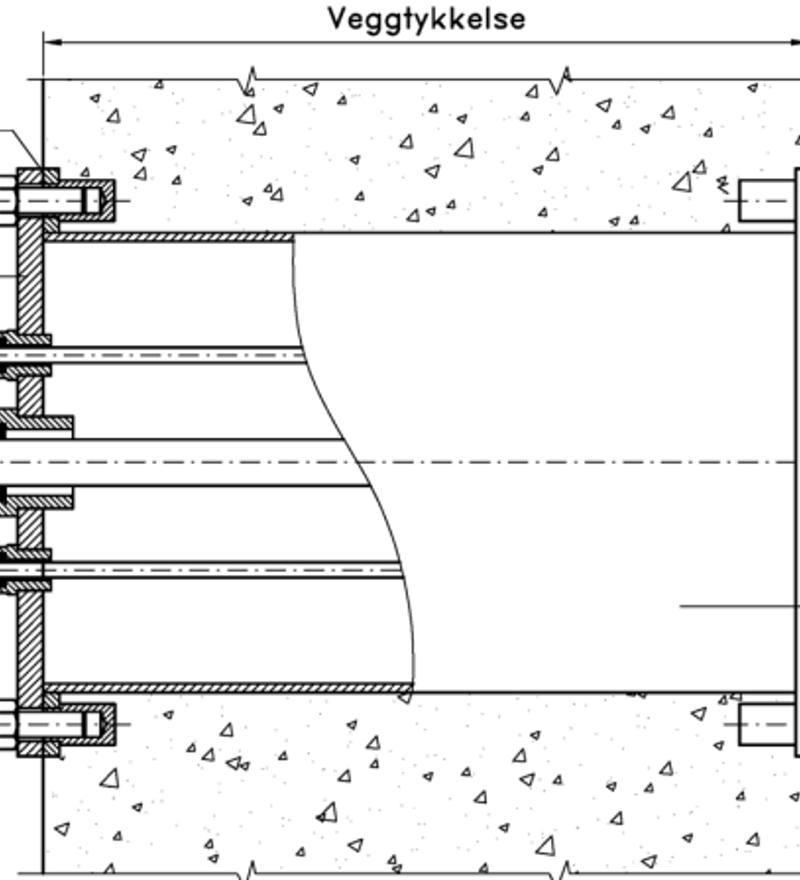 Gass- og trykktett gjennomføring NORFO 81/2