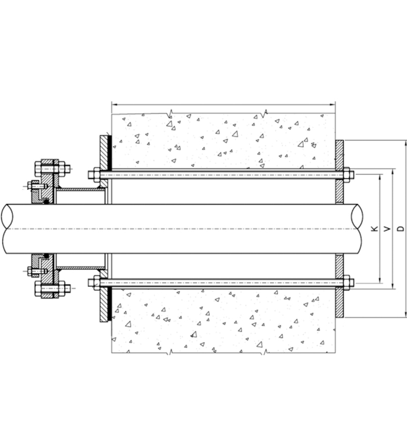 Gass Og Trykktett Gjennomføring 81 8 Kvad